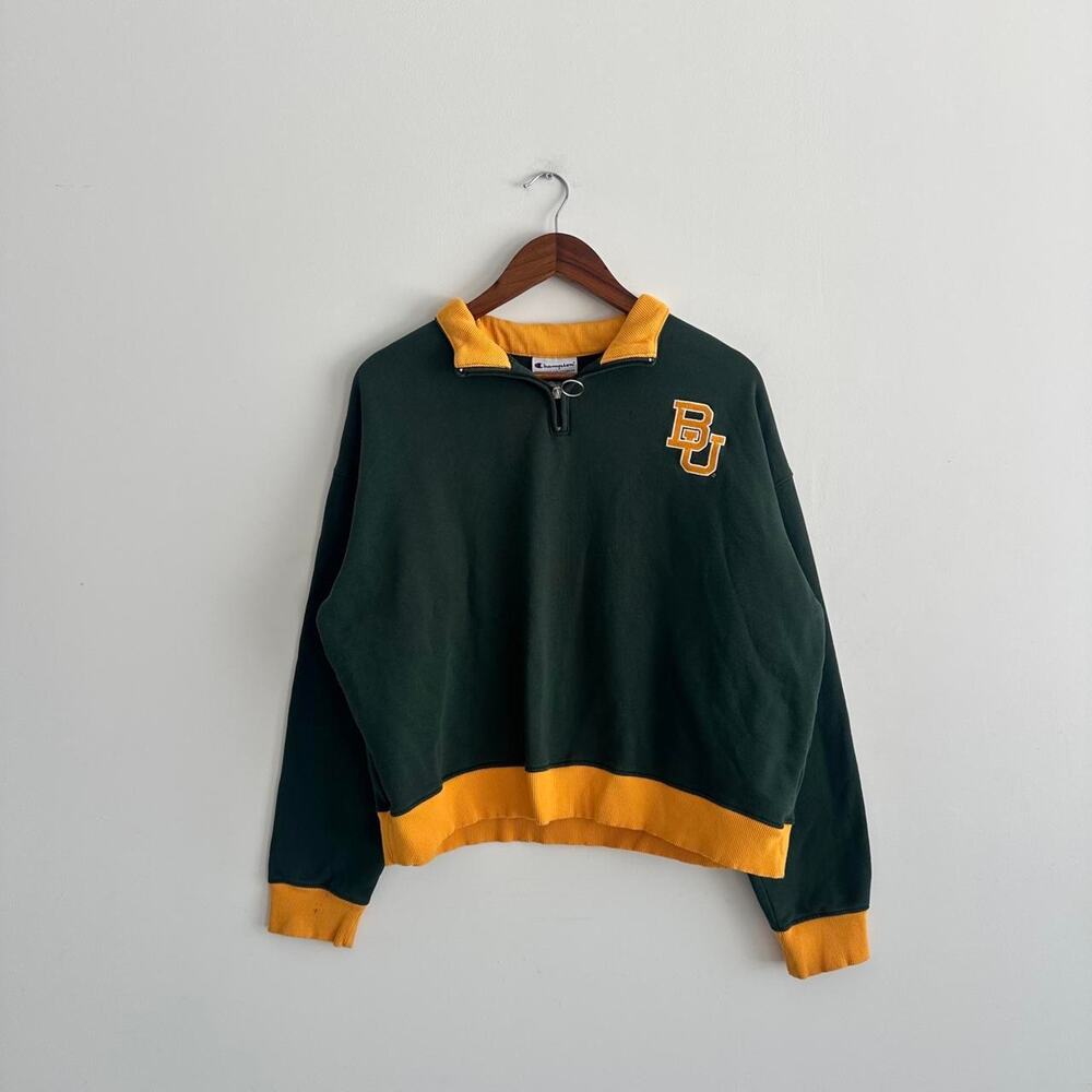 Champion Baylor University quarter zip sweatshirt